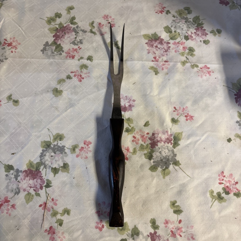 Cutco Carving Serving Turning Fork Classic Brown‎ Handle 1727